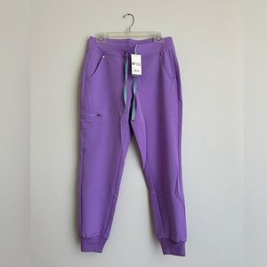 FIGS Zamora Jogger Scrub Pants - PETITE - EXTRA SMALL - Lilac Dawn